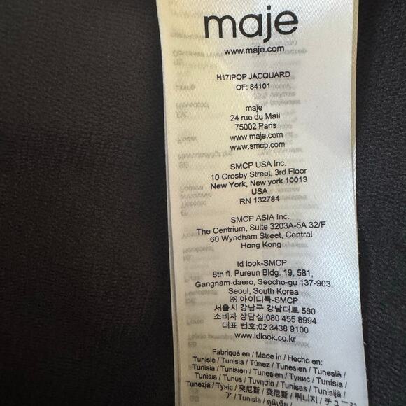 MAJE Jacquard Red Allover Tonal Leopard Pattern Skort Women’s Sz FR 36 / US 4 - Picture 12 of 14